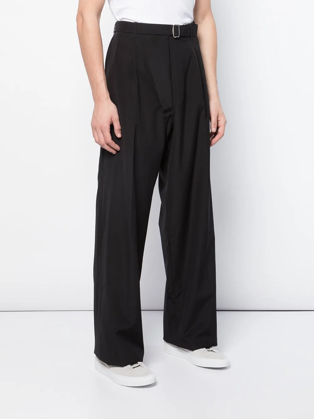 Belted Wide Leg Trousers