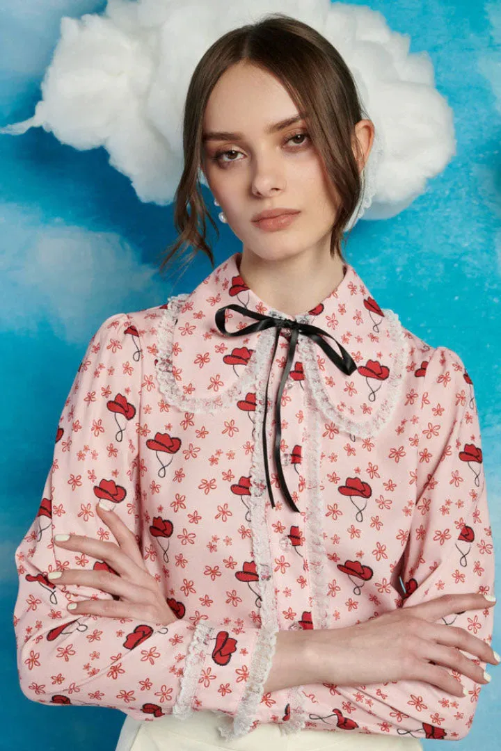 Cowgirl Print Blouse
