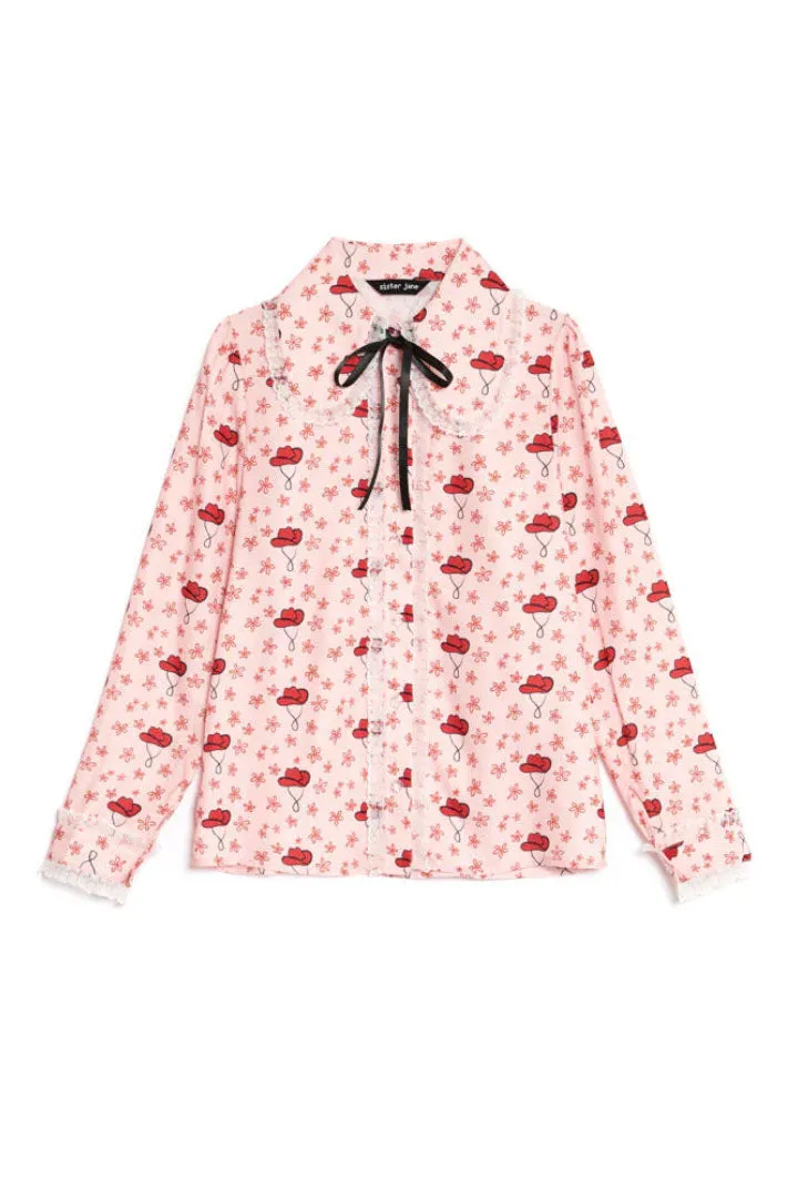Cowgirl Print Blouse