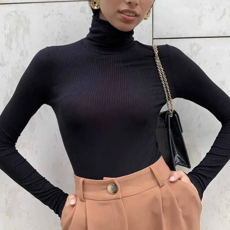 Knitted High Neck Full Sleeves Pullover