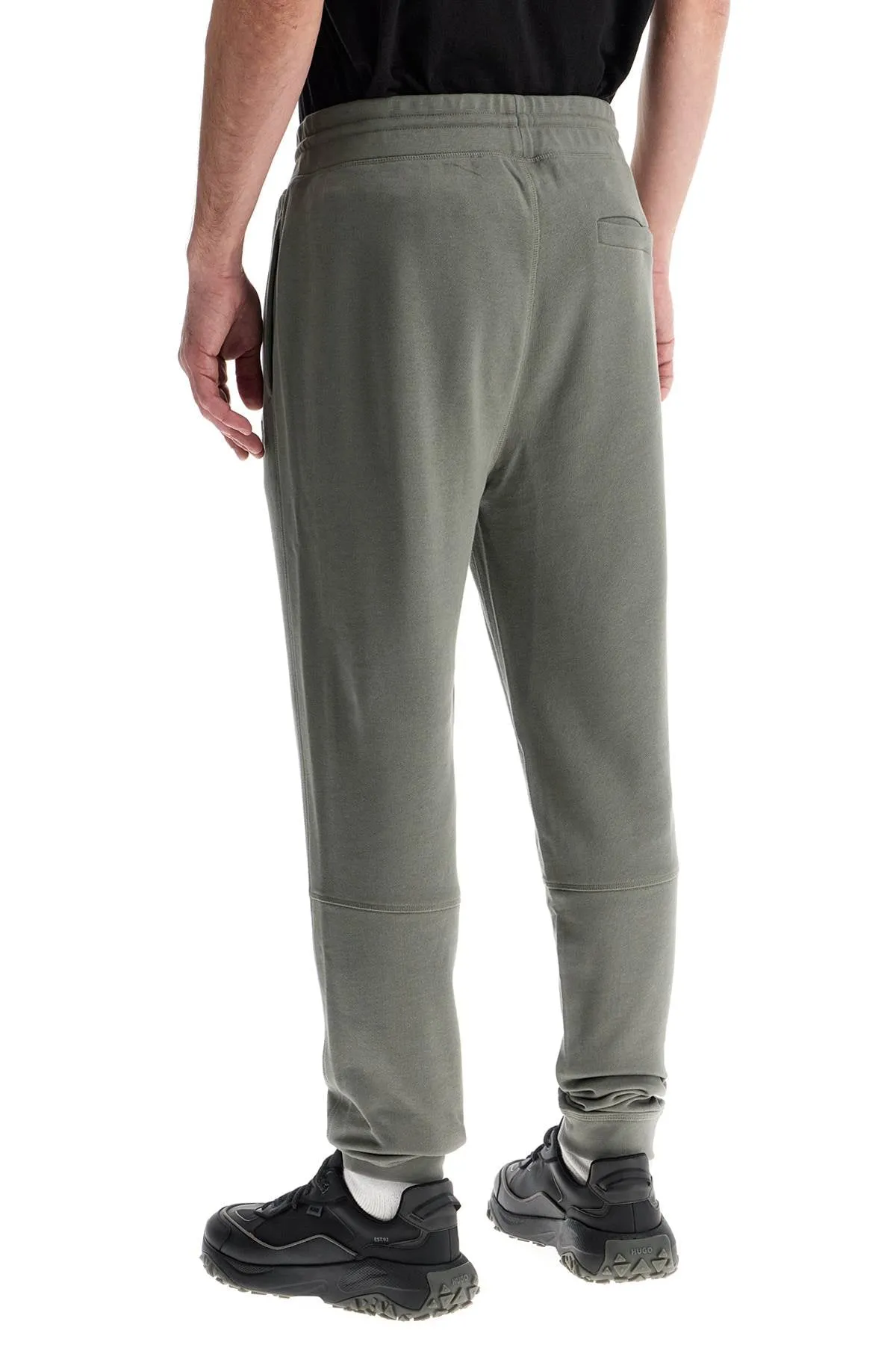 MEN'S HIGH-WAISTED REGULAR FIT COTTON PANTS OPEN GREY