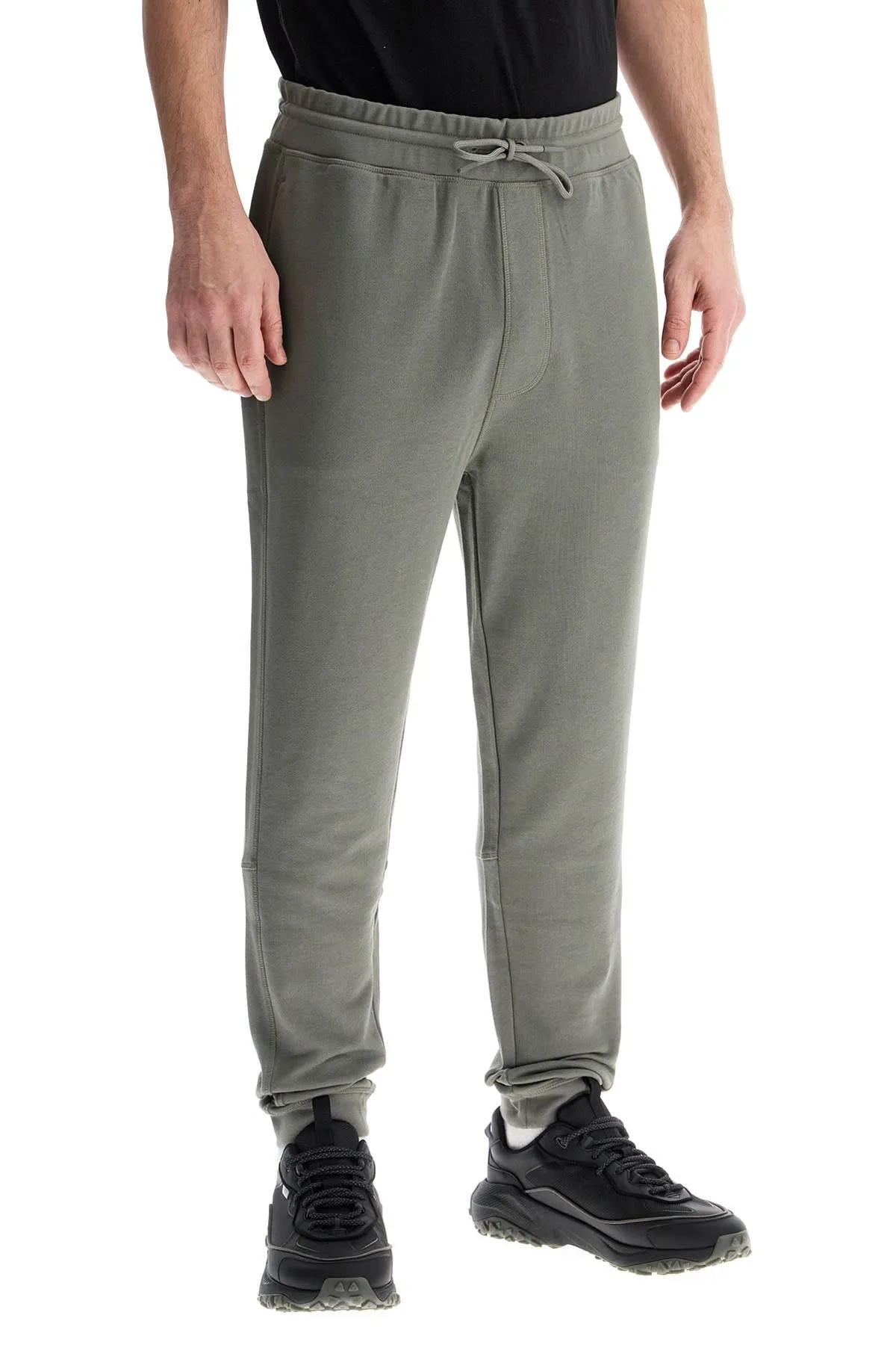 MEN'S HIGH-WAISTED REGULAR FIT COTTON PANTS OPEN GREY