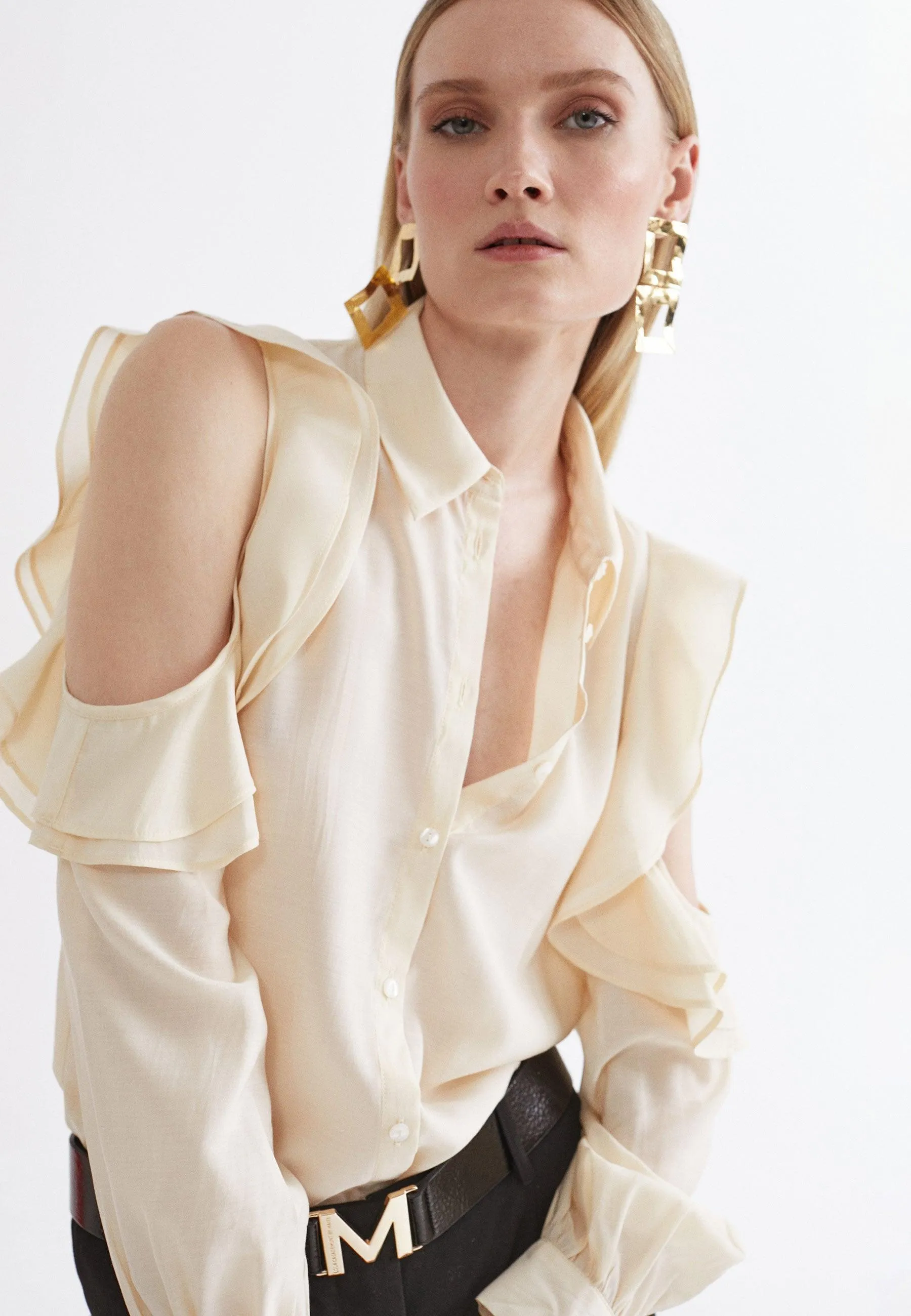 Off-the-shoulder blouse