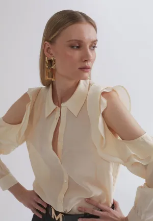 Off-the-shoulder blouse