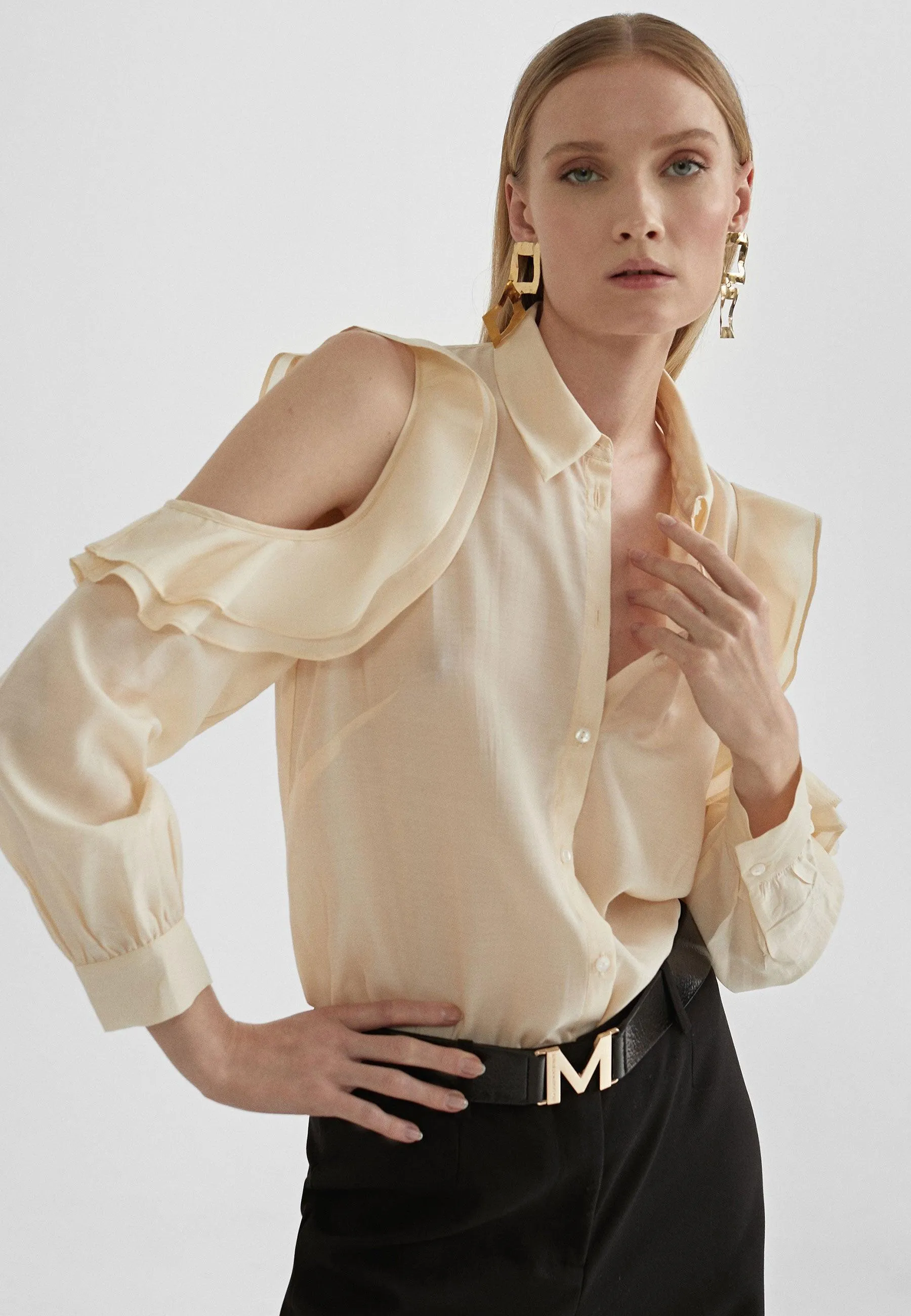Off-the-shoulder blouse