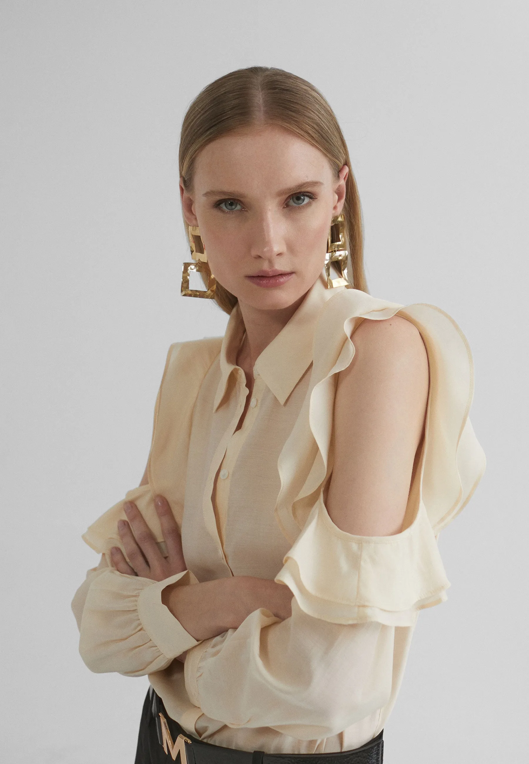 Off-the-shoulder blouse