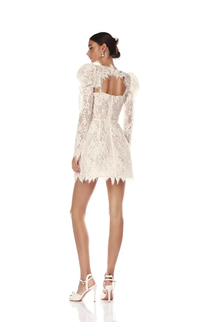 Trend4us Women’s White Lace Mini Dress