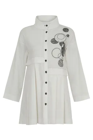 TUNIC BLOUSE WITH CIRCLES
